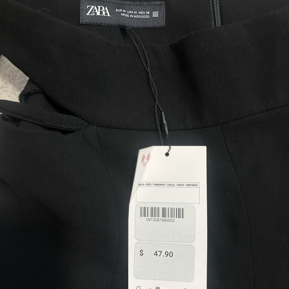 Zara Black Dress Pants with cuts on sides